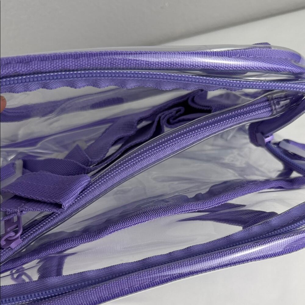 Purple Transparent Backpack and Bag Set - Picture 8 of 10
